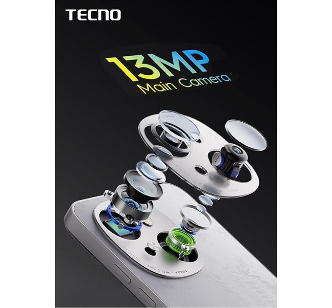 Tecno Смартфон Tecno Spark Go 1 (KL4) 3/64GB Glittery White (4894947036446)