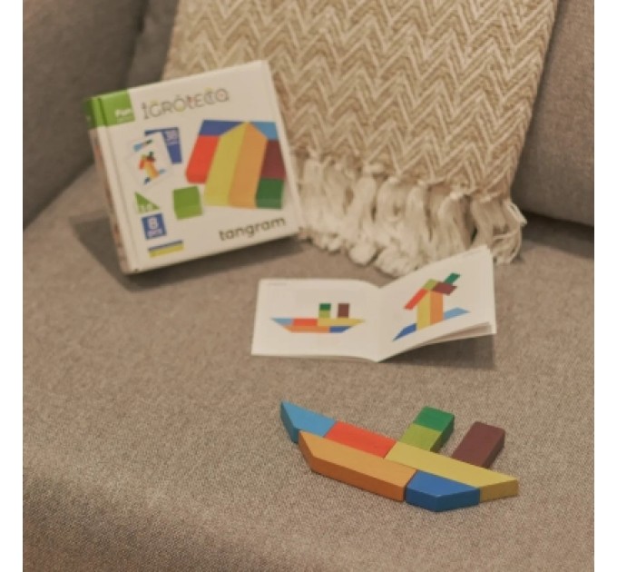 Ігротеко Розвиваюча іграшка Ігротеко Танграм 8 ел. + картки із завданнями (900446)