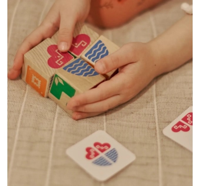 Розвиваюча іграшка Ігротеко Логічні кубики Склади візерунок (900477)