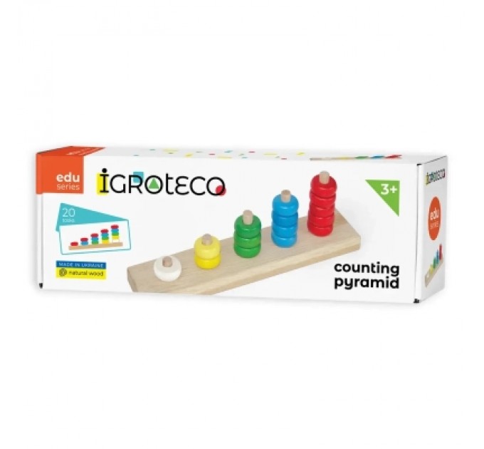 Ігротеко Розвиваюча іграшка Ігротеко Рахівничка-пірамідка (900439)