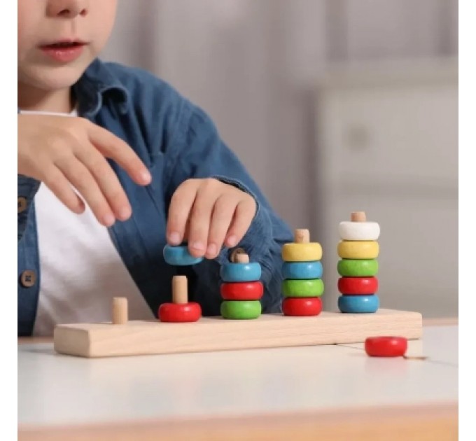 Ігротеко Розвиваюча іграшка Ігротеко Рахівничка-пірамідка (900439)