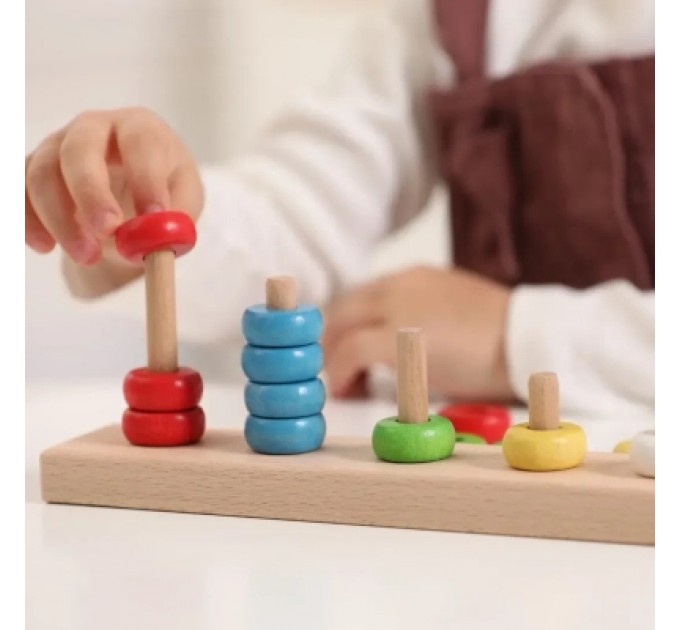 Ігротеко Розвиваюча іграшка Ігротеко Рахівничка-пірамідка (900439)