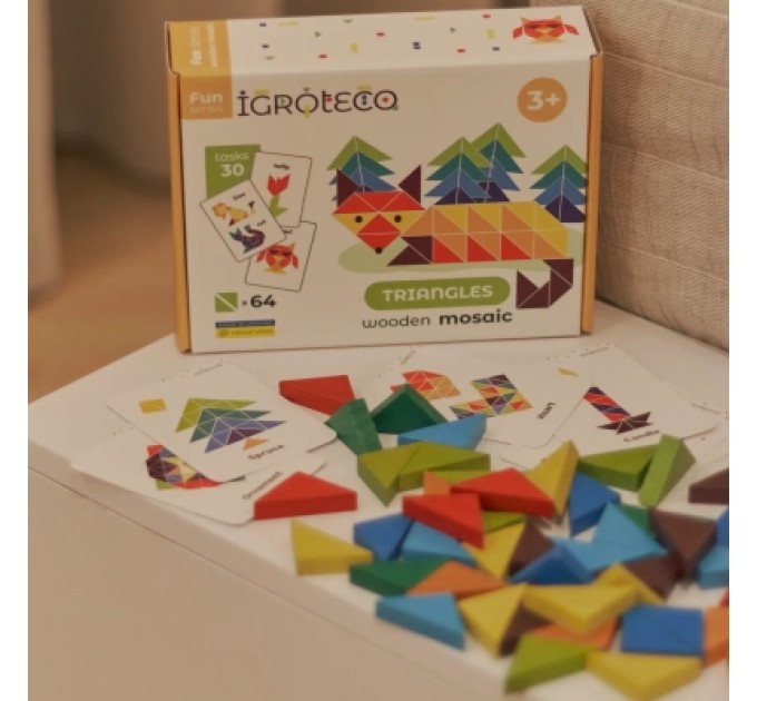 Ігротеко Розвиваюча іграшка Ігротеко Трикутна мозаїка 64 елементів (900194)