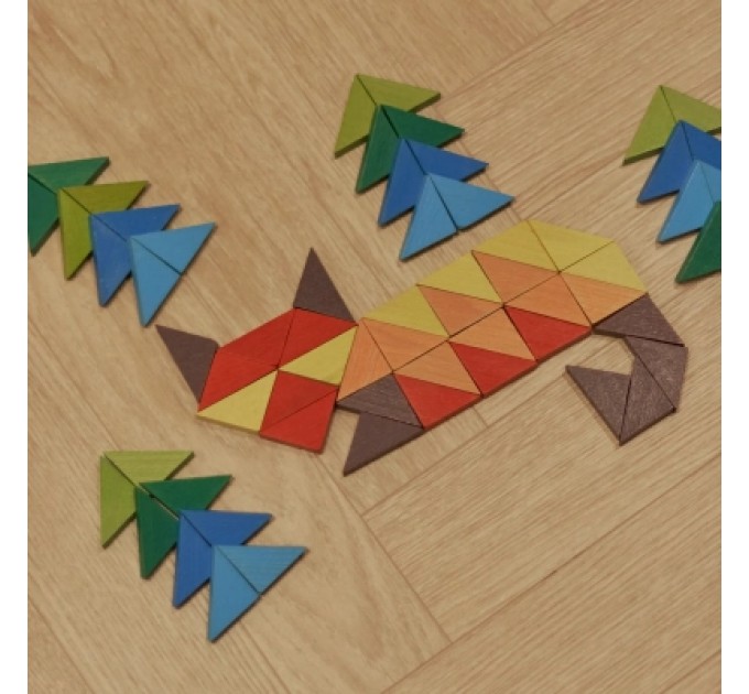 Ігротеко Розвиваюча іграшка Ігротеко Трикутна мозаїка 64 елементів (900194)