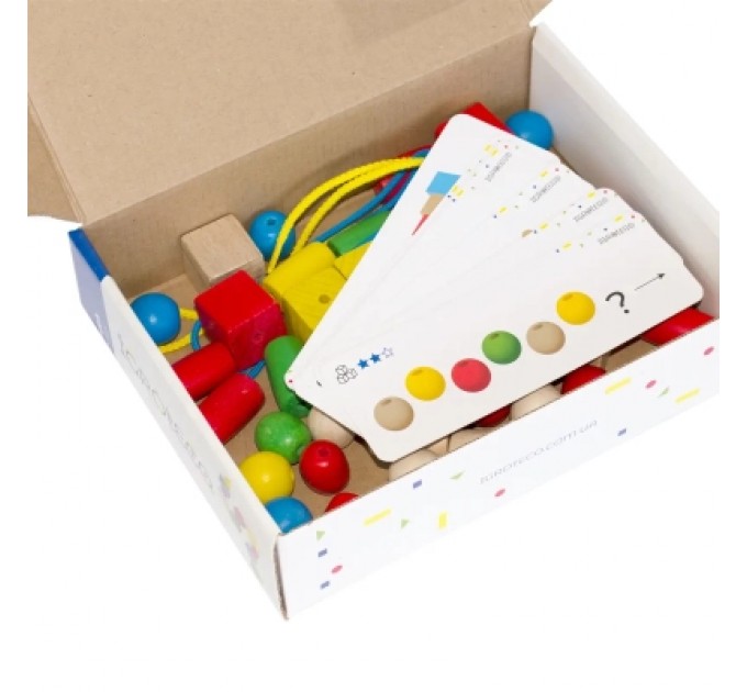 Ігротеко Розвиваюча іграшка Ігротеко шнурівка для малюків Геометрика (900019)