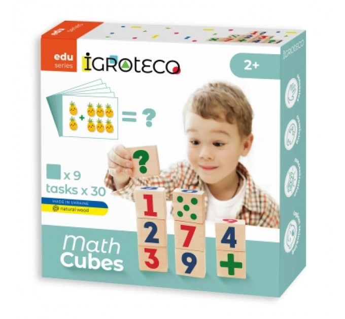 Ігротеко Кубики Ігротеко дерев'яні Математика (900736)