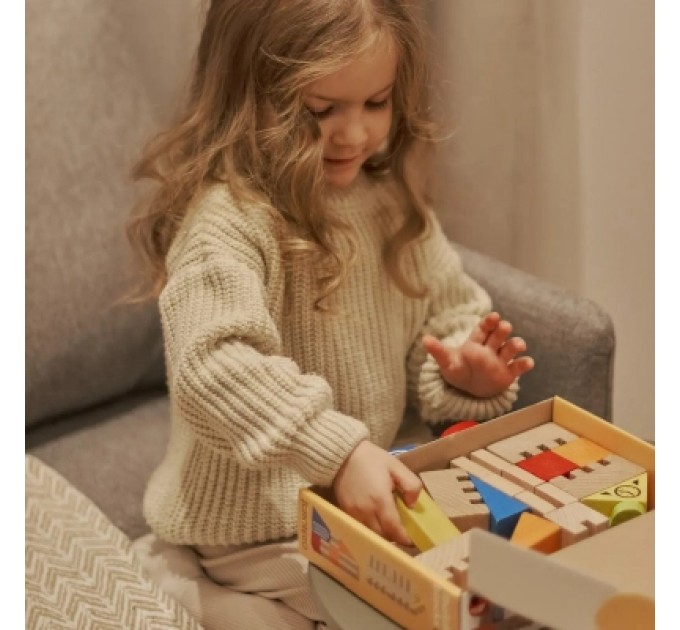 Ігротеко Кубики Ігротеко Будівельні блоки Місто 18 елементів (900538)