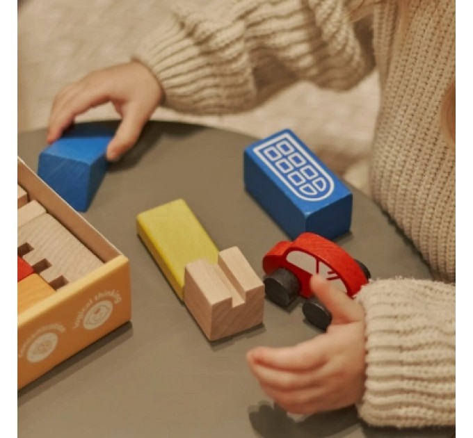 Ігротеко Кубики Ігротеко Будівельні блоки Місто 18 елементів (900538)