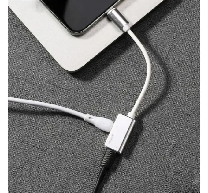 Remax Адаптер Remax RL-LA02i Enjoy 2in1 Lightning-2 Lightning, 12см, White (6954851298007)