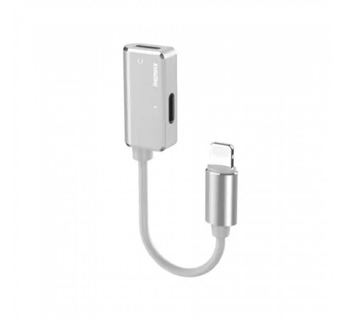 Remax Адаптер Remax RL-LA02i Enjoy 2in1 Lightning-2 Lightning, 12см, White (6954851298007)