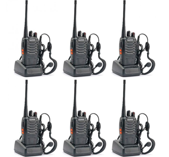 Baofeng Портативна рація Baofeng BF-888S Six Pack комплект 6 шт (2200000758996)