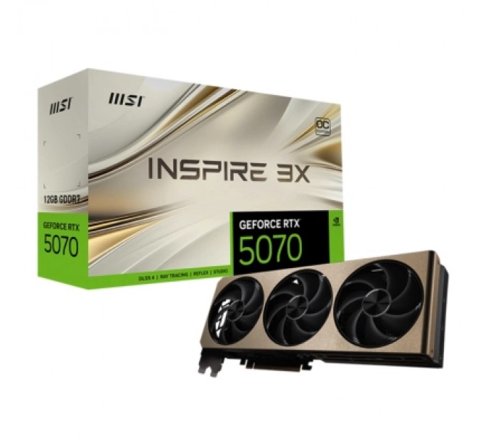 Відеокарта MSI GeForce RTX5070 12Gb INSPIRE 3X OC (RTX 5070 12G INSPIRE 3X OC)