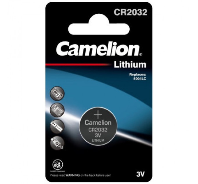 Батарейка CR 2032 Lithium * 1 Camelion (CR2032-BP1)