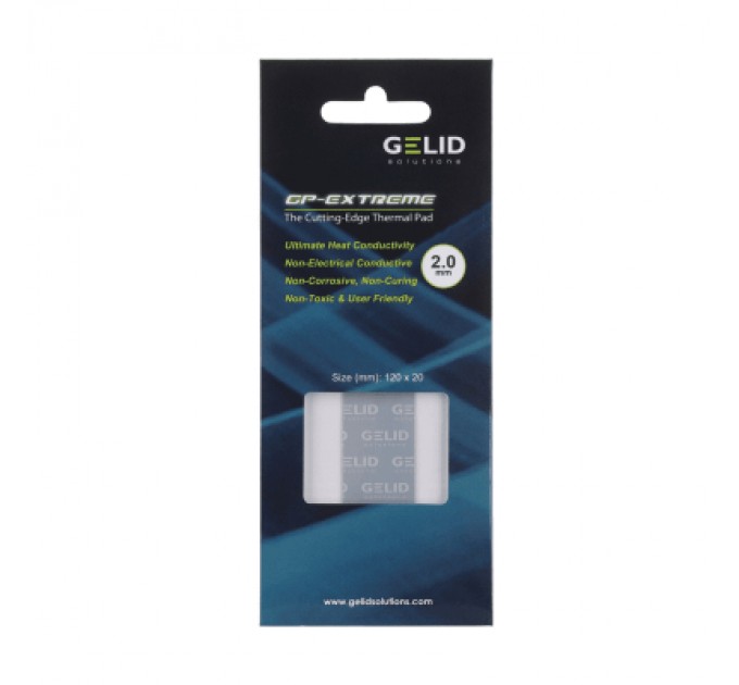 Gelid Solutions Термопрокладка Gelid Solutions GP-Extreme 120x20x2.0 mm (TP-GP05-D)