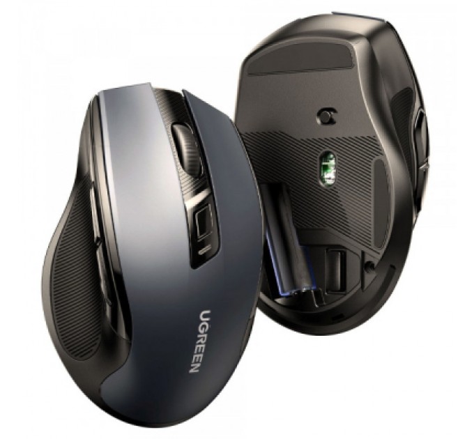 Мишка Ugreen MU006 Ergonomic Wireless Gray/Black (15063)