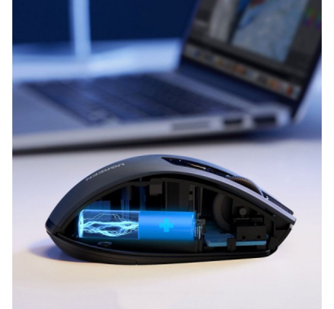Мишка Ugreen MU006 Ergonomic Wireless Gray/Black (15063)