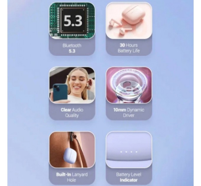 Vention Навушники Vention Elf Earbuds E03 Pink Sand (NBHP0)