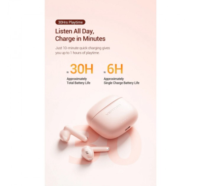 Vention Навушники Vention Elf Earbuds E03 Pink Sand (NBHP0)
