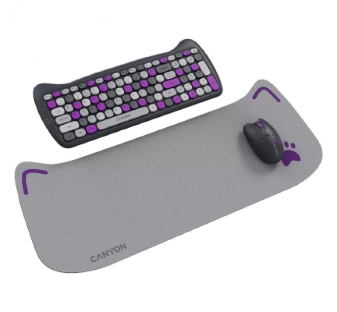 Canyon Комплект Canyon HSET-W6 Kitty Edition Wireless UA Violet (CNS-HSETW6VT)