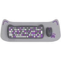 Комплект Canyon HSET-W6 Kitty Edition Wireless UA Violet (CNS-HSETW6VT)