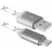 Defender Дата кабель USB08-03LT USB - Micro USB, GrayLED backlight, 1m Defender (87554)