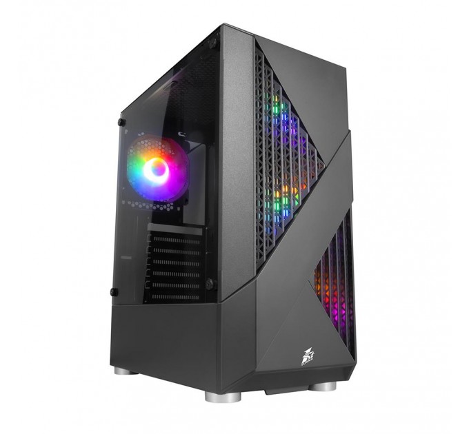 1stPlayer Корпус 1stPlayer F3-A-BK-4F1 Black без БЖ