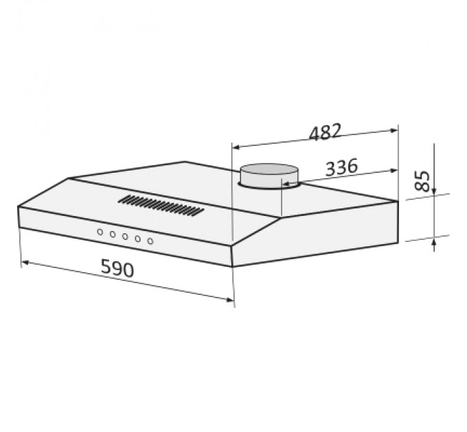 DAHATI Витяжка кухонна DAHATI СН-600BR