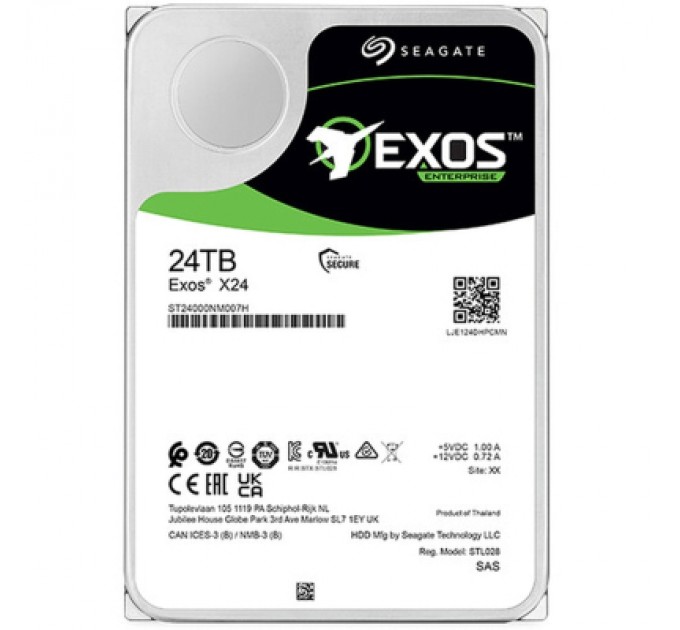 Seagate Жорсткий диск SAS 3.5" 24TB Seagate (ST24000NM007H)