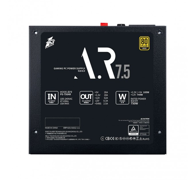 1stPlayer Блок живлення 1stPlayer PS-750AR (AR-GLD-750-BK-EU) 750W