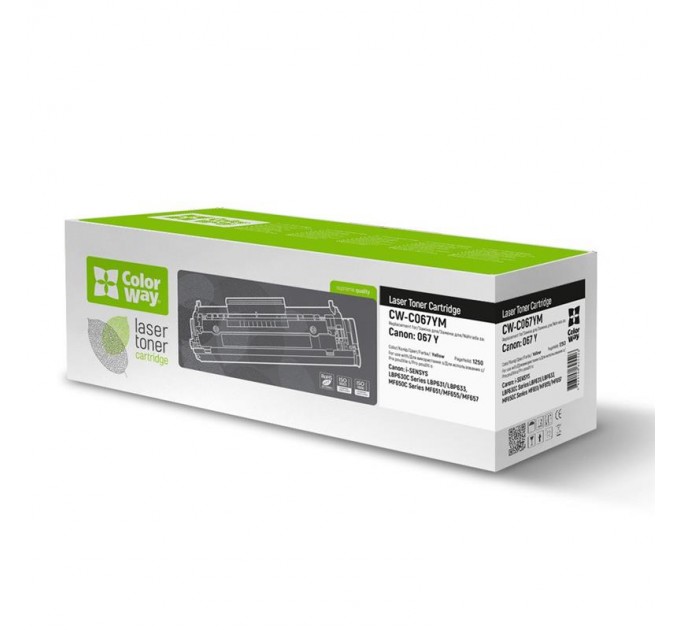 ColorWay Картридж CW (CW-C067YM) Canon MF651Cw/MF655Cdw/MF657Cdw Yellow (Canon 067Y)