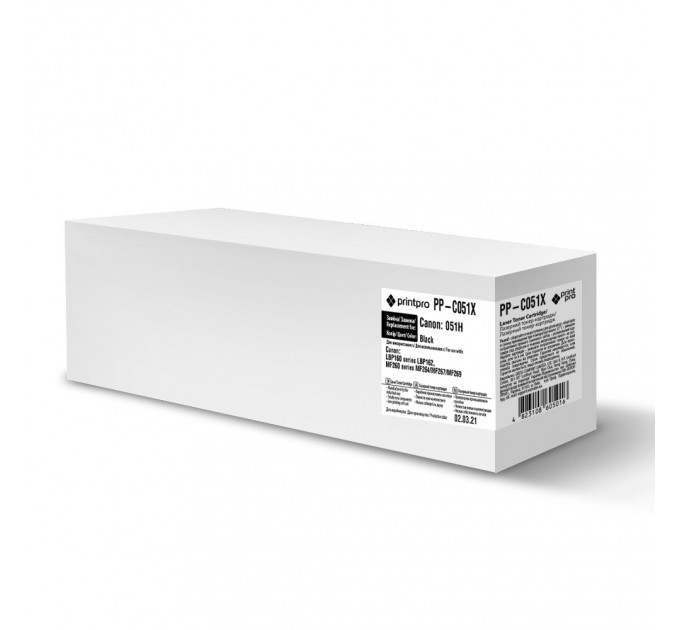 PrintPro Картридж PrintPro (PP-C051X) Canon LBP162/MF269/MF267/MF264 Black (Canon 051H)