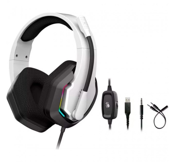 Гарнітура A4Tech Bloody G260p White