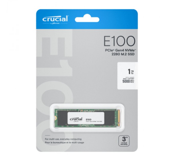 Накопичувач SSD M.2 2280 1TB E100 Micron (CT1000E100SSD8)