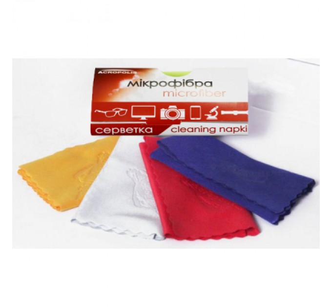 Серветки Acropolis A-90/07 microfiber 19*17см random color, поштучно (A90-07)