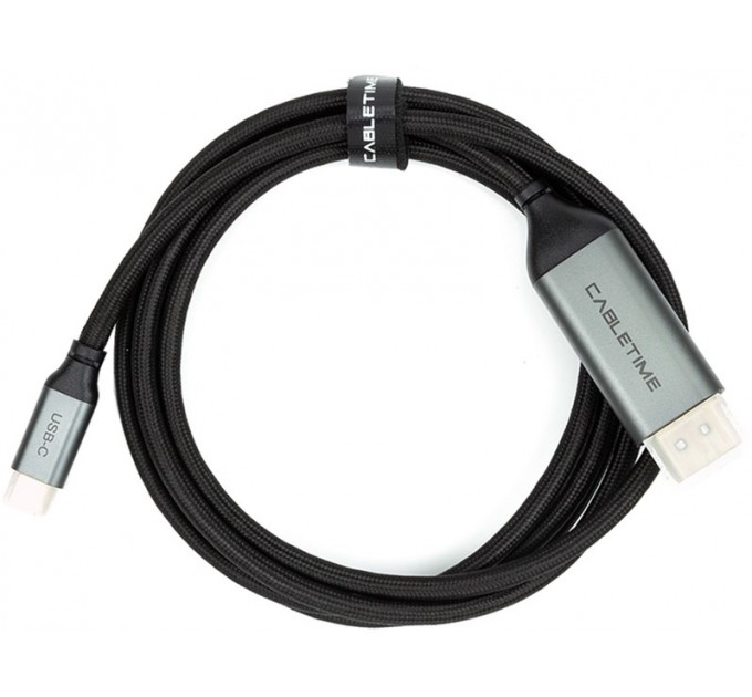 Cabletime Кабель Cabletime USB Type-C - DisplayPort (M/M), 4K, Ultra HD, 1.8м, V1.2, Black (CA913305)