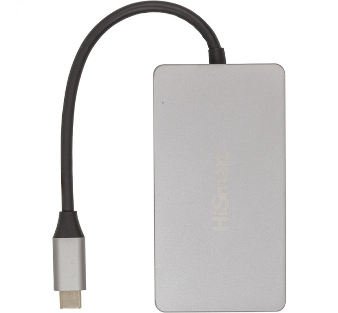HiSmart Концентратор USB Type-C HiSmart Grey (CA913879)