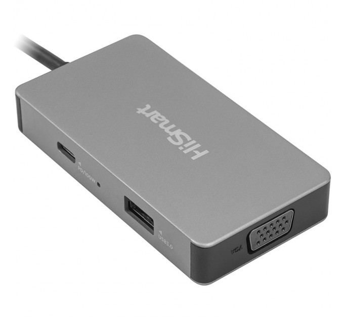 HiSmart Концентратор USB Type-C HiSmart Grey (CA913879)