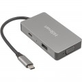 HiSmart Концентратор USB Type-C HiSmart Grey (CA913879)