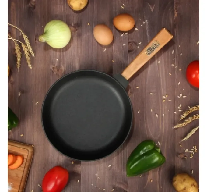 Brizoll Сковорода Brizoll Optima чавунна з ручкою 260х40 мм (O2640-P)