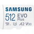 Карта пам'яті Samsung 512 GB microSDXC Class 10 UHS-I U3 V30 A2 EVO Plus+SD Adapte (MB-MC512SA/EU)