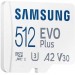 Карта пам'яті Samsung 512 GB microSDXC Class 10 UHS-I U3 V30 A2 EVO Plus+SD Adapte (MB-MC512SA/EU)