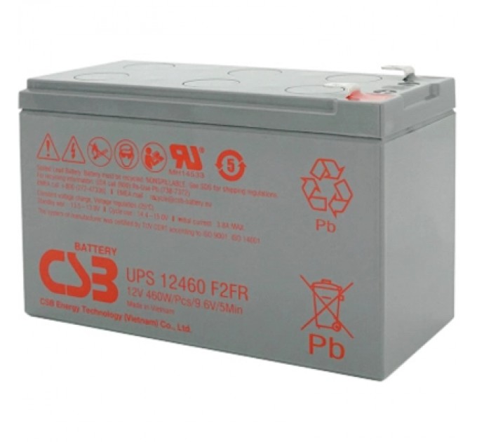 Батарея до ДБЖ CSB 12В 9 Ач UPS12460F2FR (UPS12460F2FR)