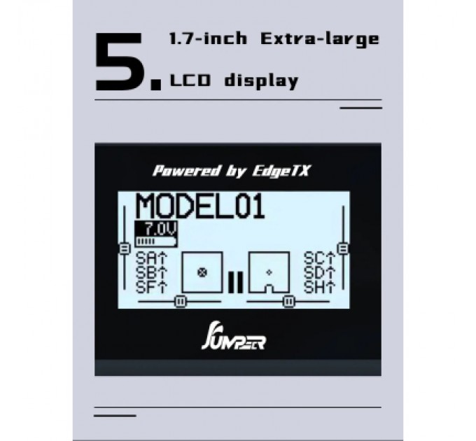 Jumper Пульт управління для дрона Jumper T12 MAXHALL ELRS2.4G (C10120)
