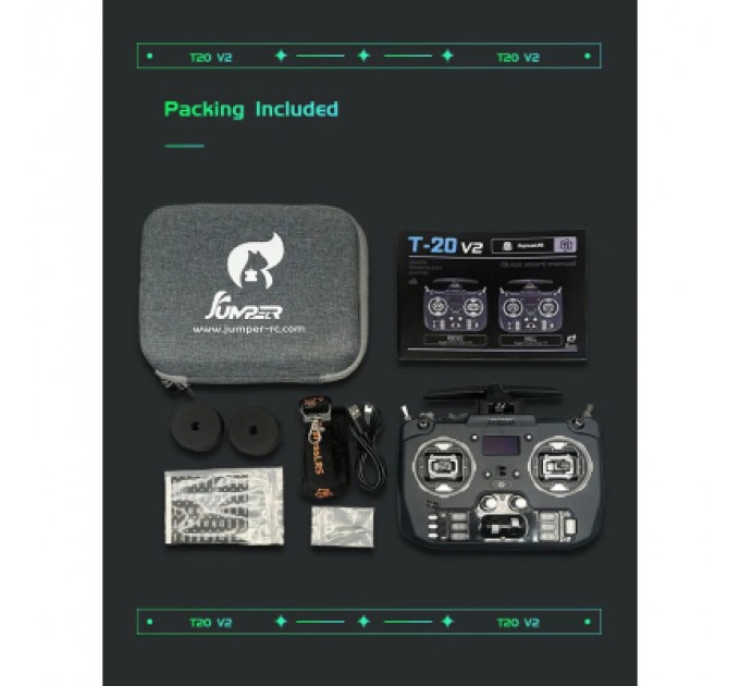 Jumper Пульт управління для дрона Jumper T20 V2 ELRS 915 Hall (C10113)