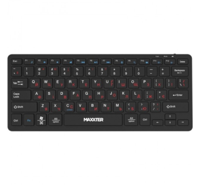 Maxxter Клавіатура Maxxter KBW-C01B-UA Wireless UA Black (KBW-C01B-UA)