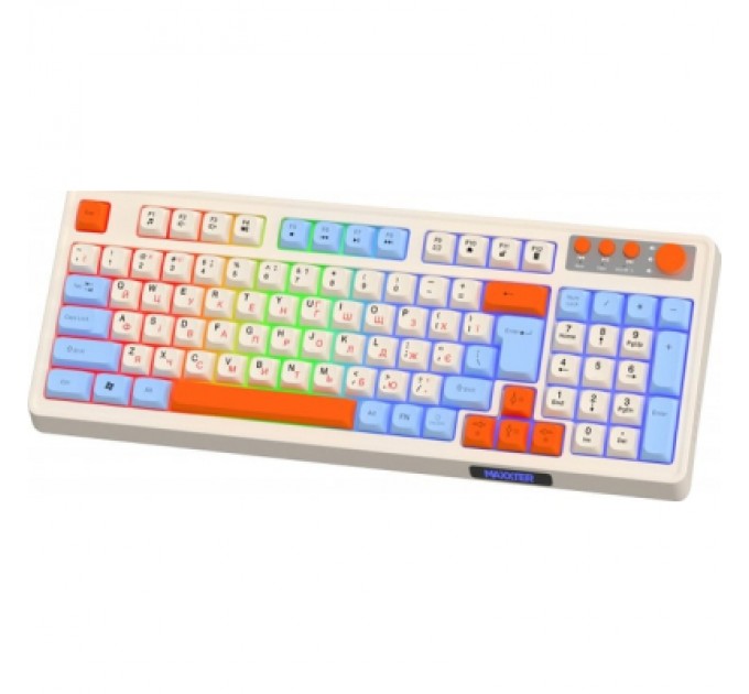 Клавіатура Maxxter KBGW-3C01-UA Wireless UA White (KBGW-3C01-UA)