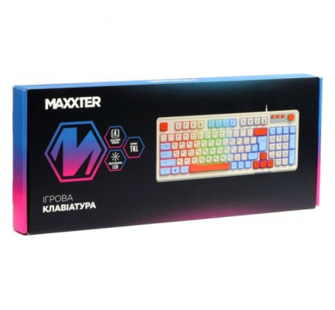 Maxxter Клавіатура Maxxter KBG-3C01-UA USB UA (KBG-3C01-UA)