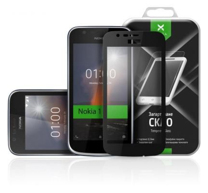 Vinga Скло захисне Vinga для Nokia 1 Black (VTPGS-N1B)