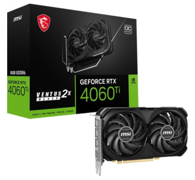 MSI Відеокарта MSI GeForce RTX5060Ti 8Gb VENTUS 2X OC PLUS (RTX 5060 Ti 8G VENTUS 2X OC PLUS)