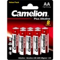 Батарейка Camelion AA LR6 Plus Alkaline * (5+3) (LR6-BP5+3)